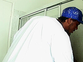 Big Ass Black Girl Gets Fucked In Bathroom
