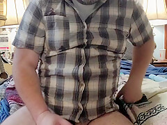 Big Country Step dad Nice Jerk Session After Work