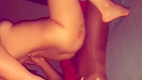 Big Latin Ass Riding my Black Cock 