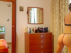 Big boobs in the dressing cabin