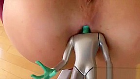 Big tit MILF gets ass fucked by a dildo