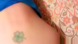 Big tit white girl plays with a black dick