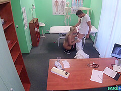 Big-titted Russian Babe Swallows Cum