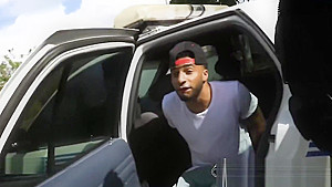 Bisexual cops get served by tattooed strong black male