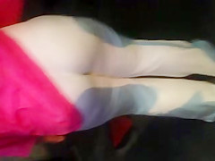 Black Milf booty in white pants