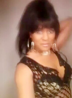 Black tranny going out to the club