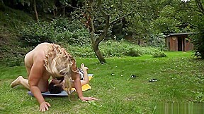 Blonde Plumper With Huge Tits And Ass Sits On Guy's Face
