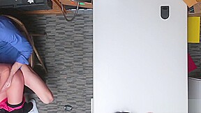 Blonde Thief Alexa Raye Rides Cock In Office
