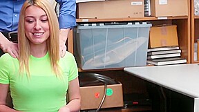 Blonde Thief Alexa Raye Rides Cock In Office
