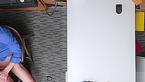Blonde Thief Alexa Raye Rides Cock In Office
