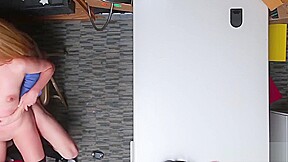 Blonde Thief Alexa Raye Rides Cock In Office