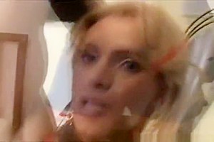 Blonde Tranny Sexy and Nasty Shemale Bareback Sex