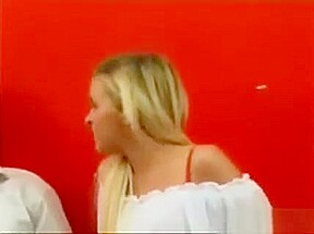 Blonde Whore From Britain With Two Guys
