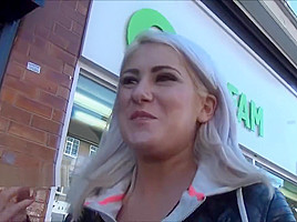 Blonde amateur babe Lissas public flashing and homemade footage