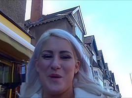 Blonde amateur babe Lissas public flashing and homemade footage