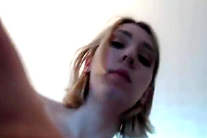 Blonde college girl trap cum for viewers