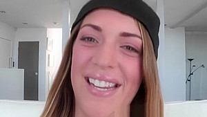 Blonde horny teen 18+ Jenna gets rammed by a hard dick