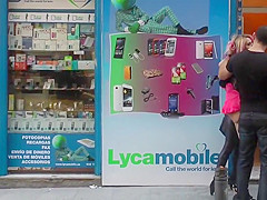 Blonde in bondage disgraced at gas station