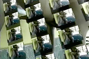 Blonde shemale and black guy fuck each other