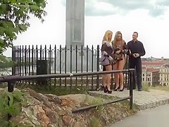 Blonde sued for caning in public