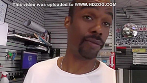 Blonde tugging black dick