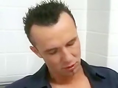 Blow job in toilet