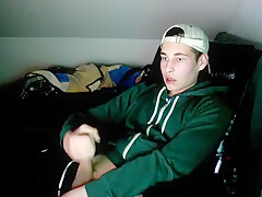 Bored Cap teen 18+ Decides To Jerk Off Boys