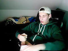 Bored Cap teen 18+ Decides To Jerk Off Boys