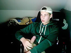 Bored Cap teen 18+ Decides To Jerk Off Boys