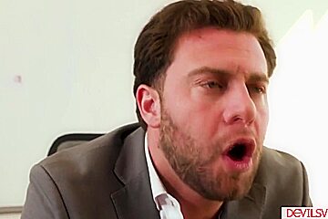 Boss Ass Fucking His Big Tits Secretary