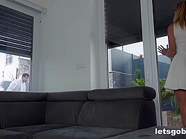 Boss Lady Dionne Darling makes Builders Fuck Each Other’s Asses First for LetsGoBi