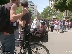 Bound Slave Walked Like A Dog In Public