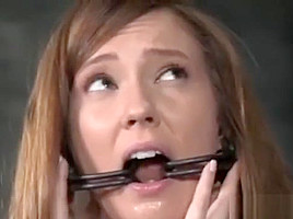 Bound and Gagged Slut in Wedge Sandals Preview 1