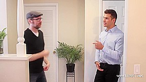 Brad Johnson on set