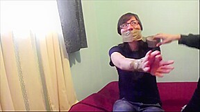 Brazilian duct tape challenge wrap gagged extreme