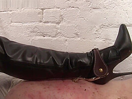 British Prison Mistress Smokes and Whips