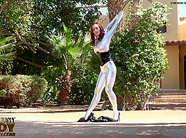 Brunette Bending Erotically In The Hot Egyptian - Watch4Fetish