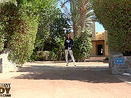 Brunette Bending Erotically In The Hot Egyptian - Watch4Fetish
