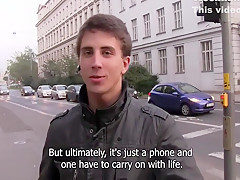 Brunette Czech Dude Enjoying Sideways Sex With A Hung Guy
