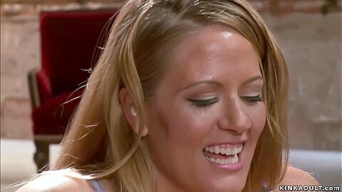 Busty Bound Blonde Made Suck And Fuck