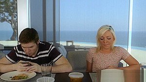 Busty MILF tribbing with teen 18+ stepdaughter