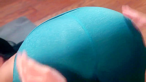 Busty Milf takes anal on pilates ball