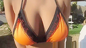 Busty babe banged after giving titfuck