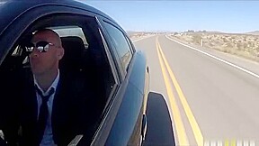 Busty biker beauty Destiny Dixon gets caught speeding