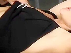 Busty brunette MILF likes milky blond MILF pussy clean