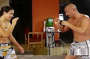 Busty dominatrix surrenders herself to a friend in a bdsm session