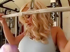 Busty sporty Shyla Stylez fucking & swallowing