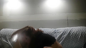 Busty teen 18+ giving a wicked blowjob