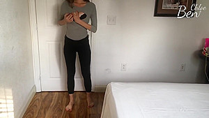 CHLOE & BEN [S1,E7]: Amateur Fit College Girl gives JOI and Orgasm Loud 4K