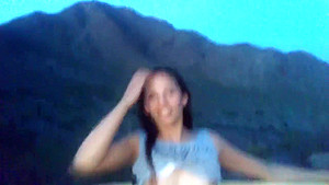 CHRISTINA PHILISTINE - HITCHHIKING SLUT STRIPS AND SUCKS DICK OUTDOORS